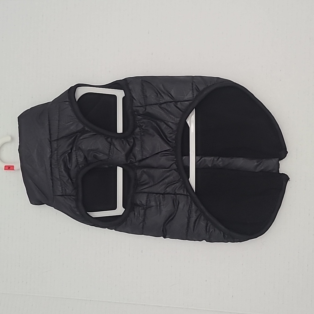 NWT Friends Furever Pet Apparel,Black Puffer Coat with Paw Print, Size Small - Picture 2 of 9